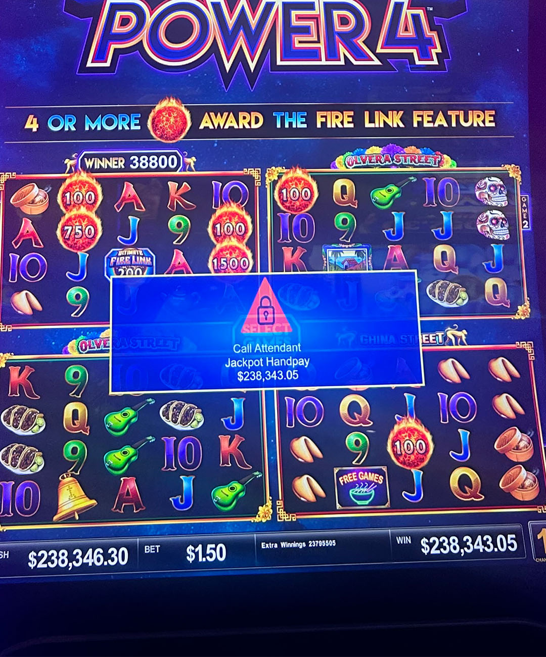 $238,343.05 Ultimate Fire Link Power 4