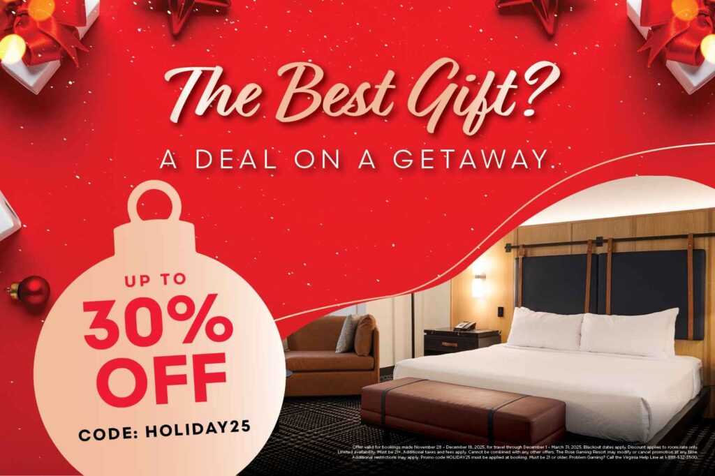 The Best Gift? A Deal on a Getaway! Up to 30% Off - Use Code: HOLIDAY25
