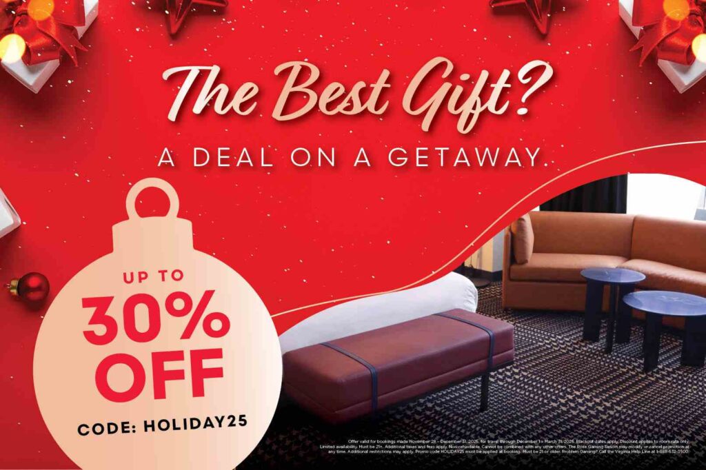  The Best Gift? A Deal on a Getaway! Up to 30% Off - Use Code: HOLIDAY25