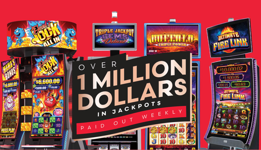 Over 1 Million in Jackpots Paid Out Weekly