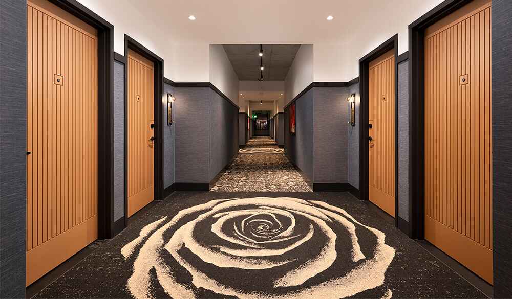 Hotel Hallway at The Rose