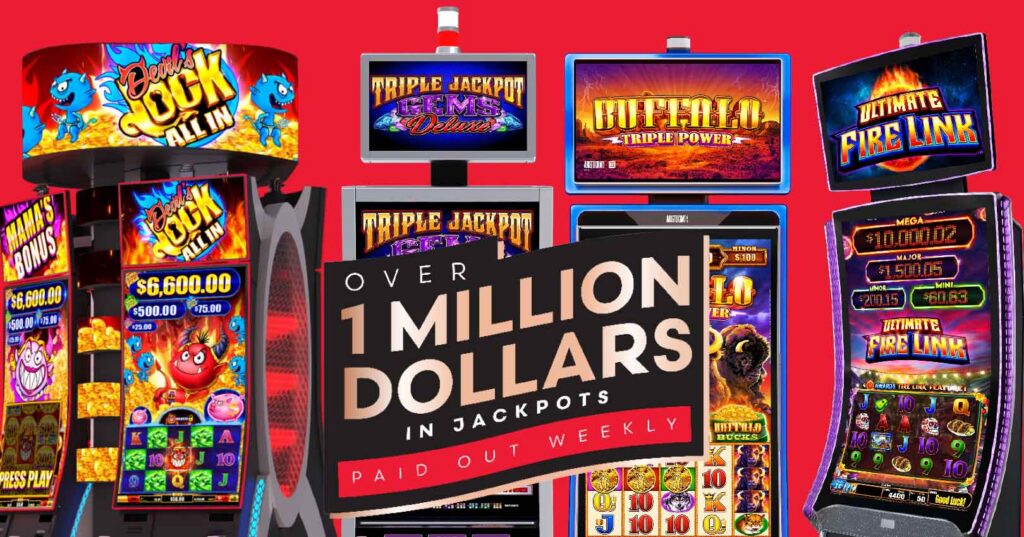 Over 1 Million Dollars in Jackpots Paid Out Weekly